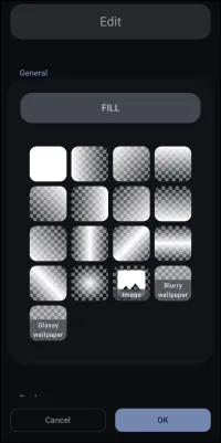 Shape Fill Dialog Shape Fill Dialog
