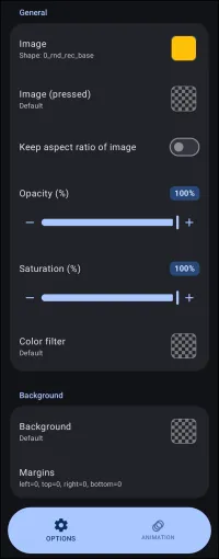 Edit Dialog for Frame Shape Edit Dialog for Frame Shape