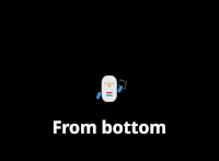 From bottom enter animation