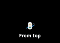 From top enter animation