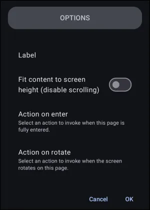 Page Options