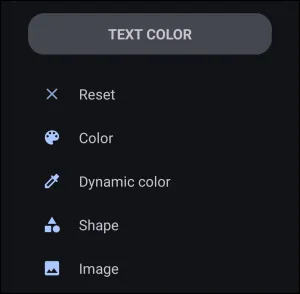 Text Color