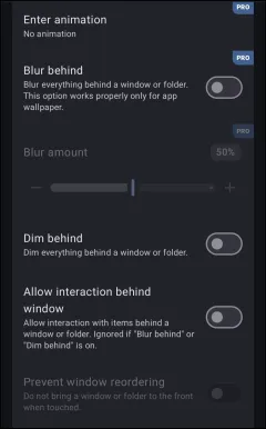 Window & Overlay Settings