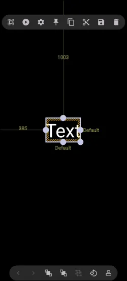 Graphic: Text (default) - Selected