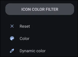 Icon Color Filter