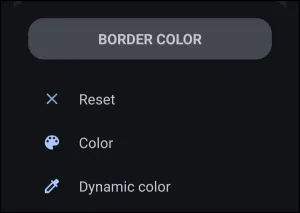 Shape Border Color