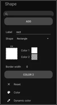 Rectangle color 2 Selection