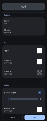 Shape Add - Rectangle