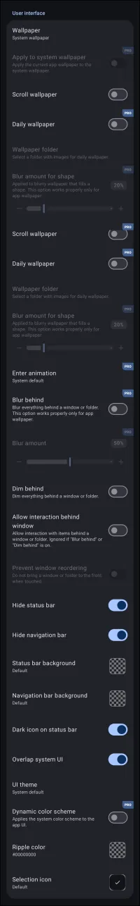 UI & Animation User Interface