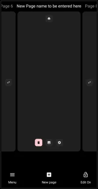 Page Label Entered
